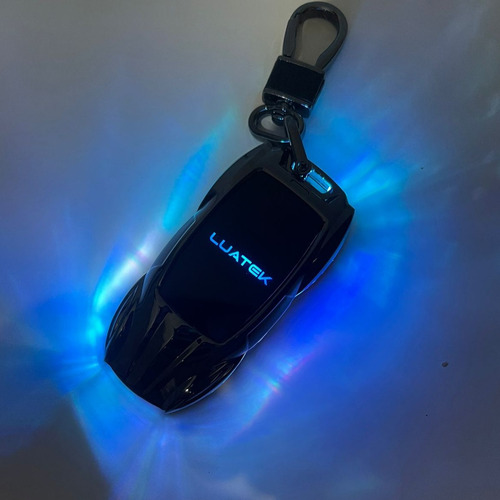 Isqueiro Plasma Elétrico Recarregável Carro Com Led Chaveiro