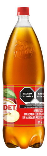 5 Pack Refresco Manzana Sidral Mundet 2 L