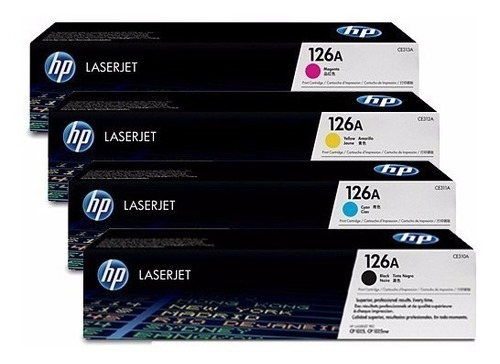 Juego Toner Hp 126a Vacio Virgen Ce310a Ce311a Ce312a Ce313a