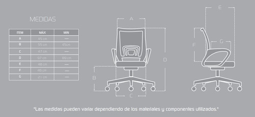 Imagen 7 de 7 de Silla Oficina Ergonómica Ejecutiva Escritorio Apoyo Lumbar