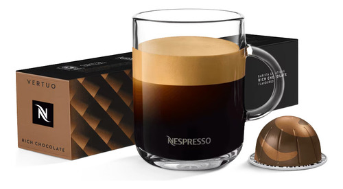 10 Cápsulas Nespresso Vertuo Rich Chocolate