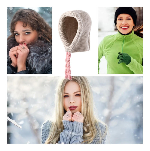 Genérico Gorro De Lana Cálido Mujer,sombrero De Invierno
