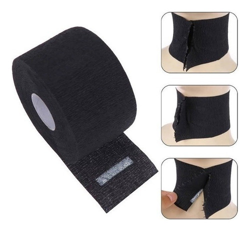 Papel Elastico Desechable Para Cuello Papel Negro