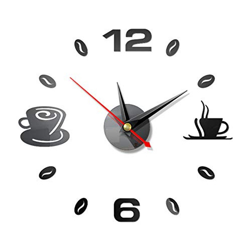 Reloj De Pared De Cocina Decoración De Café, Relojes ...