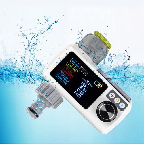 Temporizador De Agua Solar Inteligente Para Riego Automático Negro