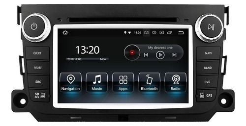 Dvd Android Smart Fortwo 2011-2015 De 2023 Con Gps Táctil Y