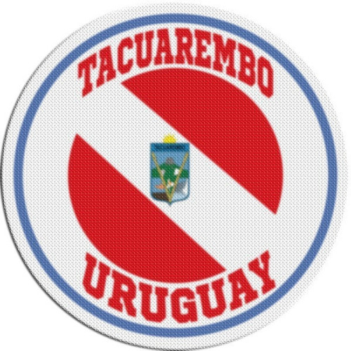 Parche Circular Escudo Uruguay Tacuarembo