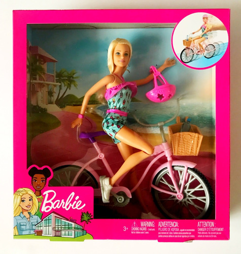 Barbie Paseo En Bicicleta Muñeca Multiarticulada Bici Mattel (Usado)