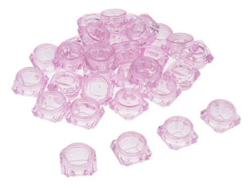 30 Unids Mini Envase Cosmético Botella De Plástico De