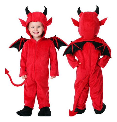 Disfraz Halloween Para Niños, Murciélago, Vampiro Demonio Yo