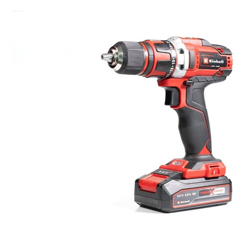 Parafusadeira Furad Bat Te-cd 18/40 Li Kit 69 Pçs - Einhell Cor Vermelho C/ Preto 127/220V