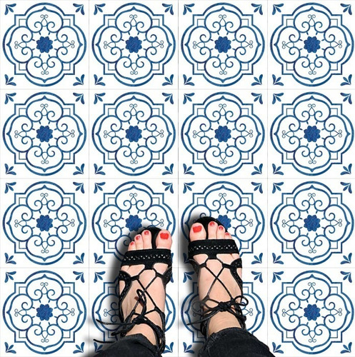 Vinilo Azulejo Mosaico Adhesivo 30x30 Piso X 10u Laminado Color Paris