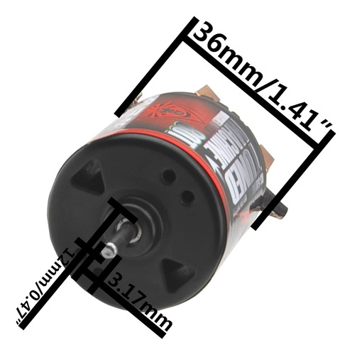 Sharegoo Rc 540 Motor Cepillado Impermeable 35t/80t Compatib