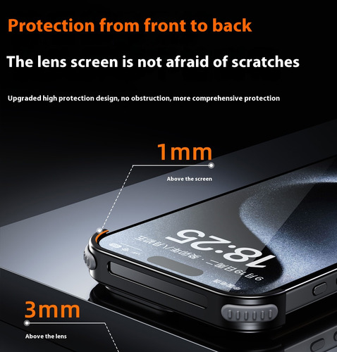 Adecuado Para Fundas iPhone 16 Pro Max De Apple. - Negro