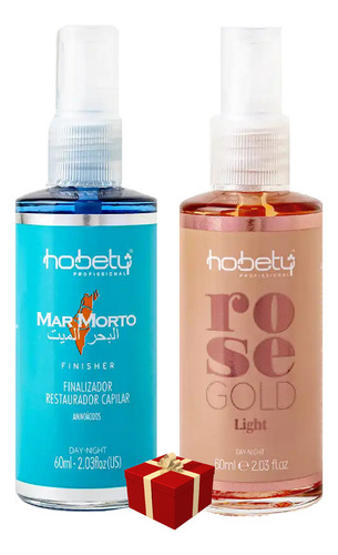 Hobety Finalizador Rose Gold 60ml + Finisher Mar Morto 60ml