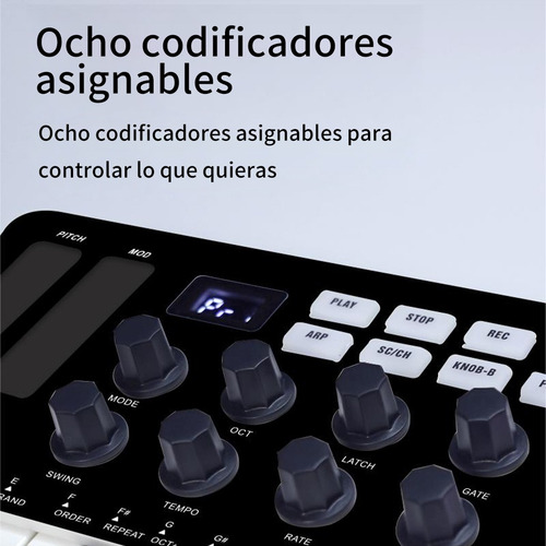 Controlador De Teclado Midi M-vave Smk-25 Portátil