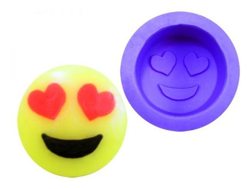 Molde Forma Silicone Emoji Apaixonado