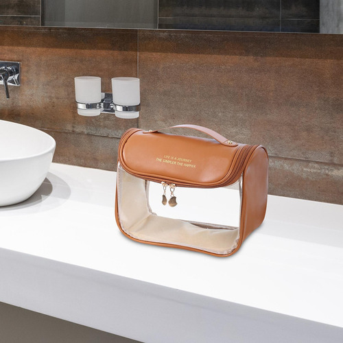 - Bolsas De Maquiagem Transparentes Organizador De Café