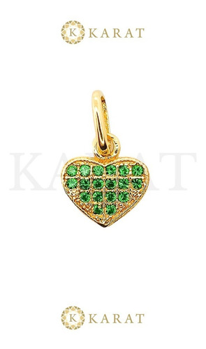 Imagen 2 de 2 de Dije Corazón Oro Italiano 18k Ley 750