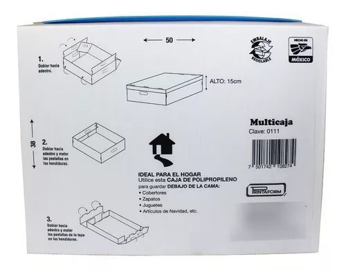 Cajas de almacenaje de plástico para el hogar