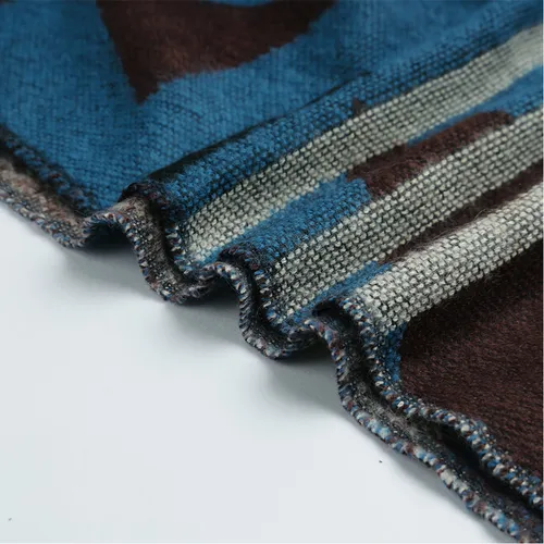 Bufanda Tejida Para Mujer, Chal, Poncho, Estampado Geométric