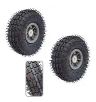 Comprar Rueda Neumática 250mm X 2un Reforzada 6 Telas Carros Zorras 