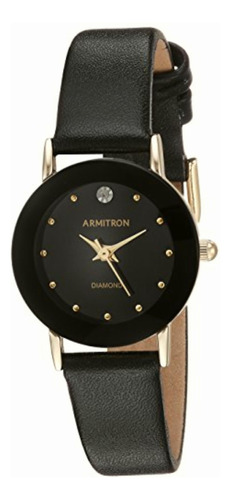 Armitron Women's 75/2447blk Diamond-accented Watch With