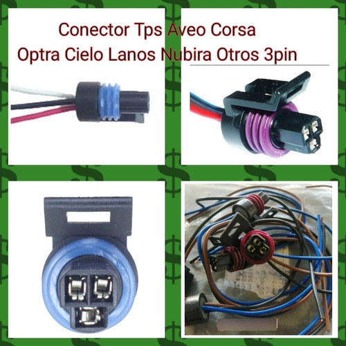 Conector Tps Aveo Corsa Optra Cielo Lanos Nubira Otros 3pin