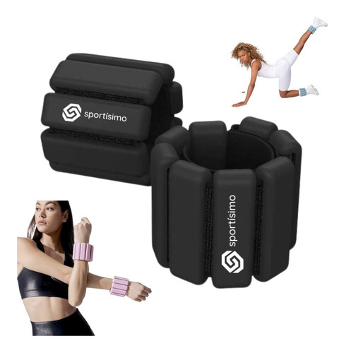 Polainas 1 Lb Sportisimo Pilates Pesas Tobillo Bala Muñeca