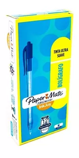 Bolígrafo Kilométrico Azul Paper Mate Caja X 12 Unidades