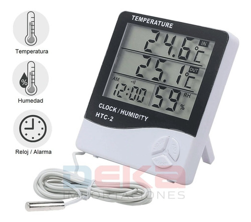 Termohigrometro Medidor Digital De Temperatura Y Humedad 