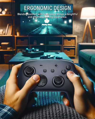 Controlador Inalámbrico Switch Pro Funlab Firefly Con 7 Led