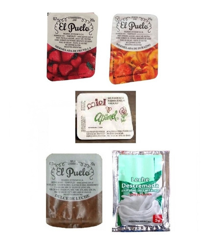 Imagen 1 de 1 de Leche En Polvo + Dulce De Leche + Mermelada + Miel X50 C/u
