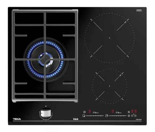 TEKA PLACA MIXTA INDUCCION-VITROCERAMICA TEKA IR-6231 60CM 3 ZONAS DE  COCCION MARCO BISELADO - oferta: 272,95 € - Placas de cocina