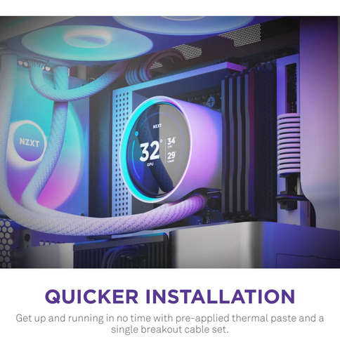 Enfriador De Líquido Aio Cpu Nzxt Kraken Elite 240 Rgb 2024
