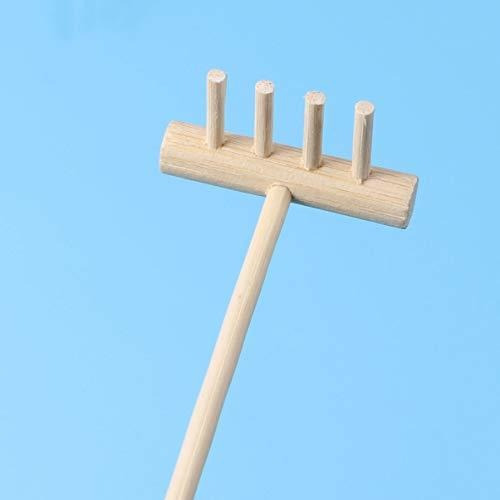 Juego 3 Mini Rastrillo Bambu Para Jardin Healily