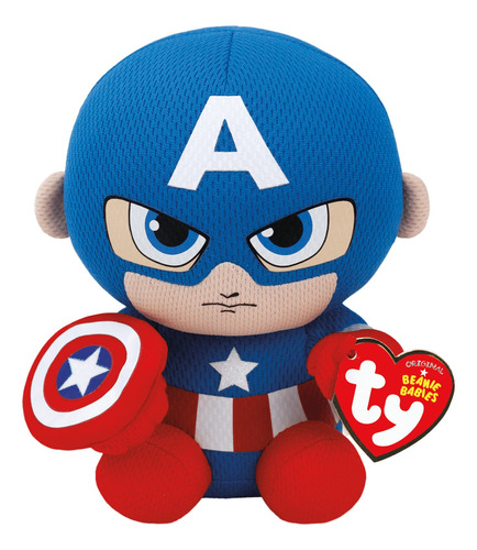 Ty Capitán América Felpa, Azul/rojo/blanco, Regular