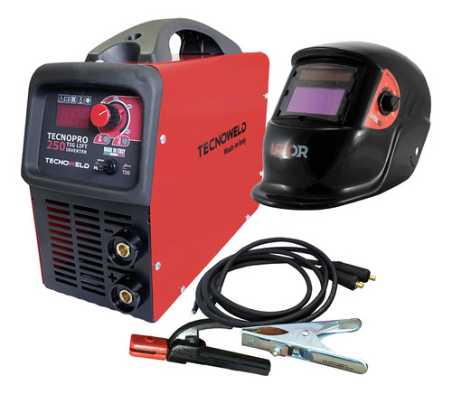 Soldadora Inverter Tecnoweld Pro 250 Italiana 220a + Mascara