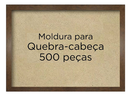 Moldura Para Quebra Cabeça 36,5 X 49,5 500 Peças Tabaco Game