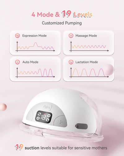 Extractor De Leche Manos Libres Kissbobo, Extractor De