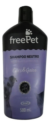 Shampoo Neutro 500ml Free Pet