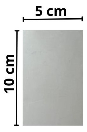 Kit 10 Chapas Inox 304 Medidas 10 Cm X 5 Cm X 3mm Espessura