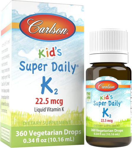 Vitamina K2 Para Niños 22.5 Mcg Carlson 10.16 Ml