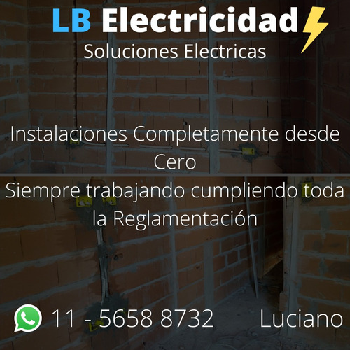 Imagen 7 de 10 de Electricista Trabajos Con Y Sin Matricula Ramos Mejia