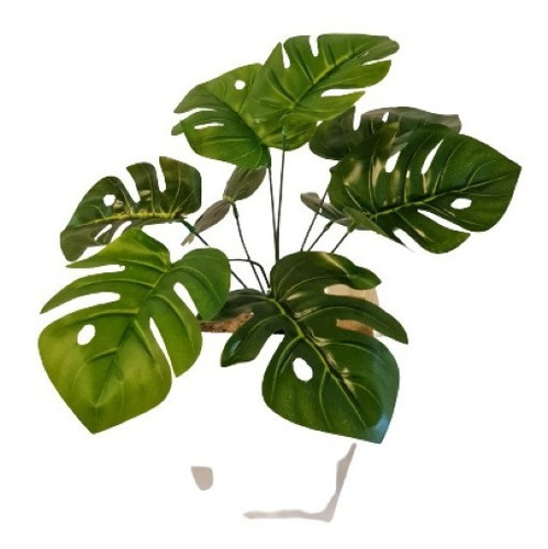 Planta Artificial Monstera 32 Cm Deco Premium Pack X 6 Unid