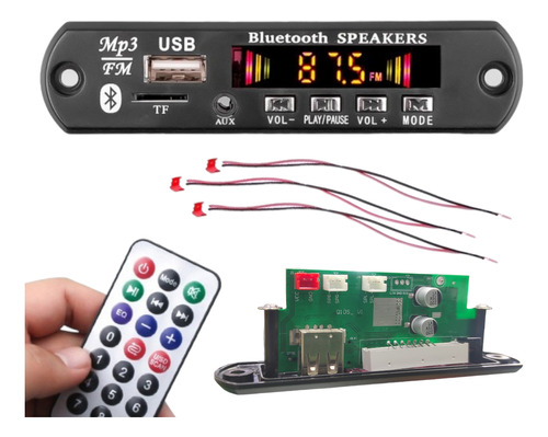 Modulo Decodificador Bluetooth Mp3 Usb Sd Card Fm Control