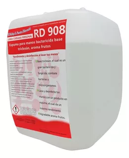 Jabón Antibacterial Para Manos P/dispensador De Espuma 3.8 L