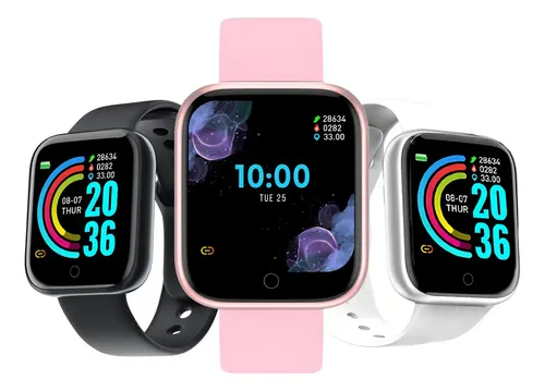 Smartwatch Smart Bracelet D20 Bluetooth Rosa