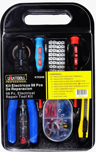 Alicate Pelacable Kit De Reparación Electrica 98 Piezas
