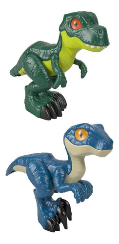 Pack Dinosaurios T-rex Y Raptor Xl